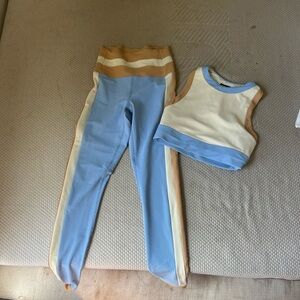 Beach Riot Tan and Cream Activewear